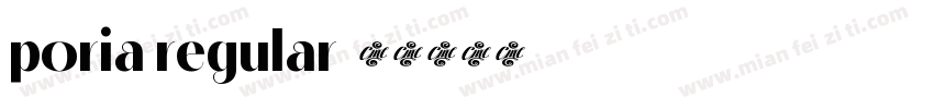 poria regular字体转换